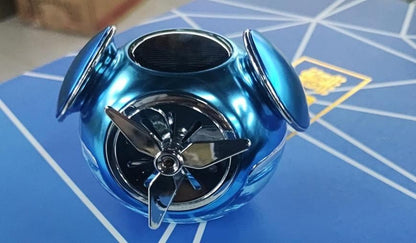 Powered Liquid Car Perfume - Auto Rotation Fan for Car Dashboard